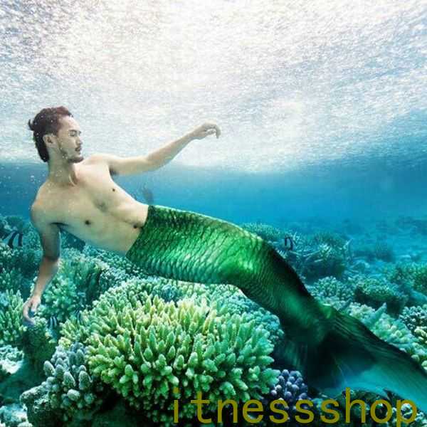 男女兼用 水族館演出用 水着 レディース 人魚姫 コスチューム マーメイド セパレートビーチ コスプレ 人魚姫 サイズ指定可 セクシー ハロウィン 仮装 水着 記念撮影 写真撮影用