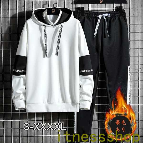 楽天市場】セットアップ メンズ フード付き ジャージ 長袖 薄手 春 夏