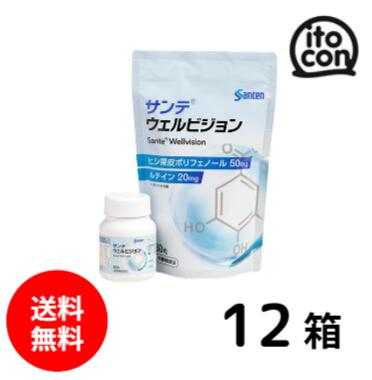 【貨物輸送無料】 サンテウェルビジョン 60粒 12個 （約12か月分）