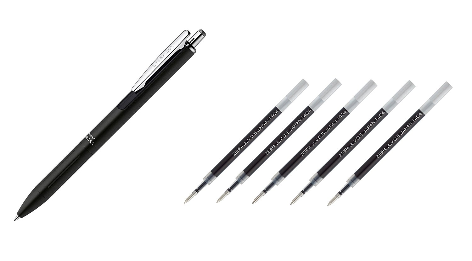 楽天市場 メール便ok ゼブラ サラサグランド0 5 Sarasa Grand サラサドライ替芯 5本セット ブラック ロコネコ