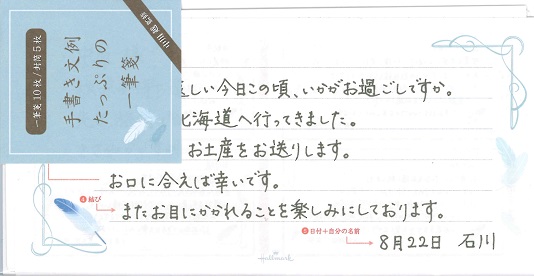 楽天市場 メール便ok 手書き文例たっぷりの一筆箋 羽 Ees 733 070 ロコネコ