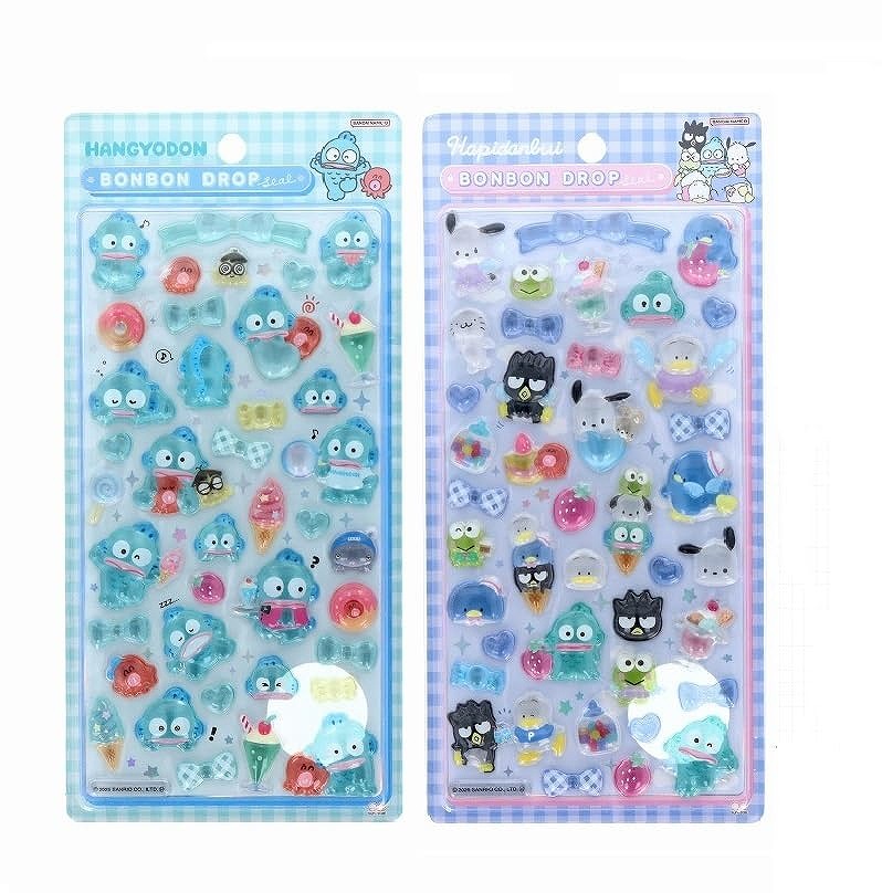 ハンギョドン はぴだんぶい ボンボンドロップシール 各1枚 セット サン
