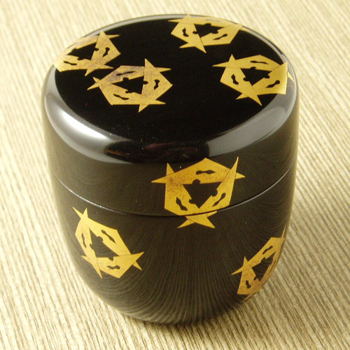 楽天市場】【茶道具】【送料・代引手数料無料】黒中棗柳に千鳥