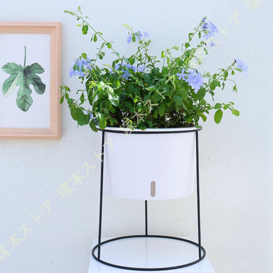 プランター スタンド ポールプランター 植木鉢スタンド 家具 収納 新生活 一人暮らし ひとり暮らし 新生活応援 ブラック デコレーションスタンド ガーデニング