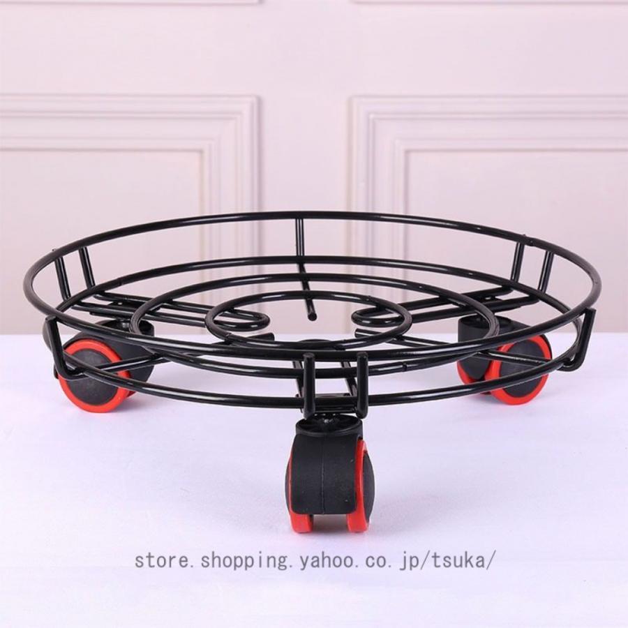 プランタースタンド 型 キャスター付き ポットプラントスタンド 小 鉢のせ台 鉢台 ガーデンスタンド ガーデニング用品 園芸 花台 鉢置き ガーデン
