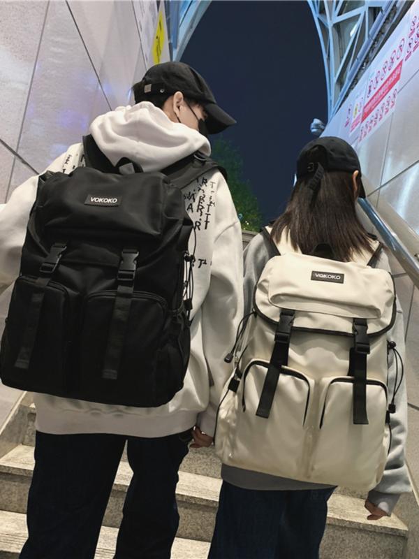 おしゃれ　かわいい　かっこいい ファッション ユニセックス 韓国 レディース メンズ 女性 男性 旅行 収納 おしゃれ 大容量 おそろい カップル 夫婦 リュックサック 登山 アウトドア バッグ シンプル 収納 ポケット 通学