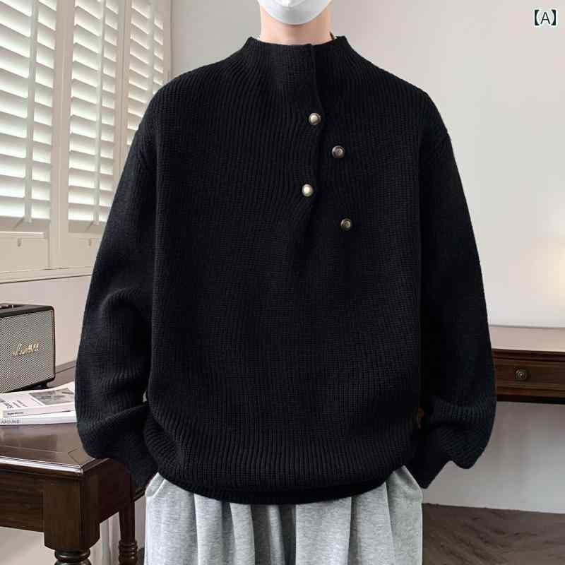 メンズ 流行り物 春夏 秋冬 かっこいい オシャレ モテ 成人男性用 成人男性服  服 韓国 分かりやすい 成年者 メンズ名取り草 落ち込む タートルネックティーシャツ 青二才 心地好い 編み物御召しもの