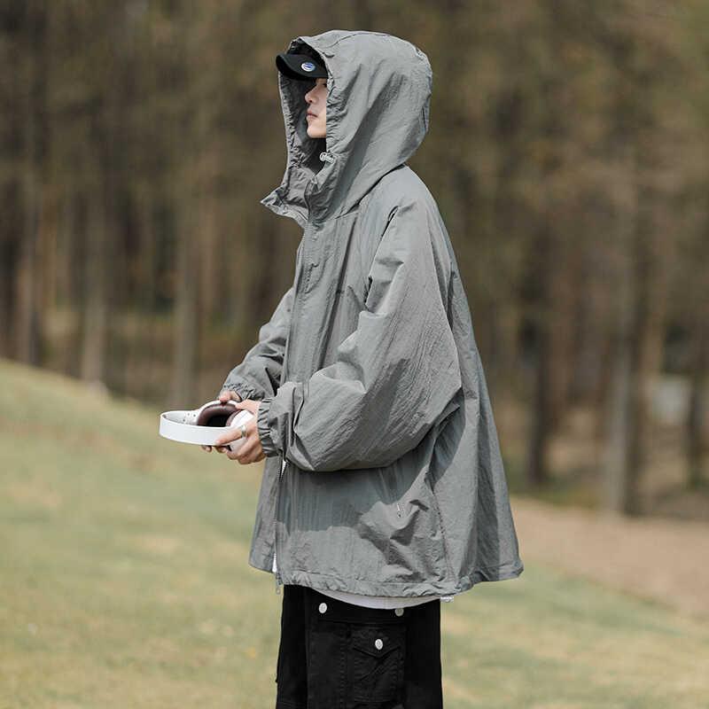 メンズ ファッション 春 夏 秋 冬 かっこいい オシャレ モテ 男性用 紳士服 服 韓国 シンプル 大人 日焼け防止 服 メンズ 冷感 夏 軽量 マウンテン スタイル 屋外 機能性 ジャケット ファッション 速乾 日焼け防止 服