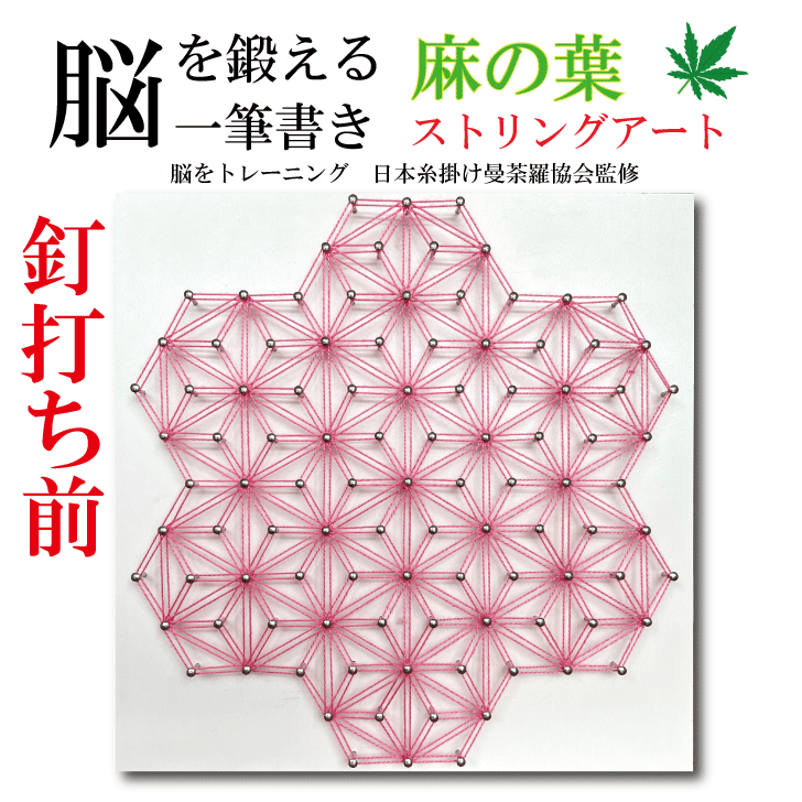 楽天市場】糸かけミニ曼荼羅 制作キット 29ピン 10cm 角板 18色 糸