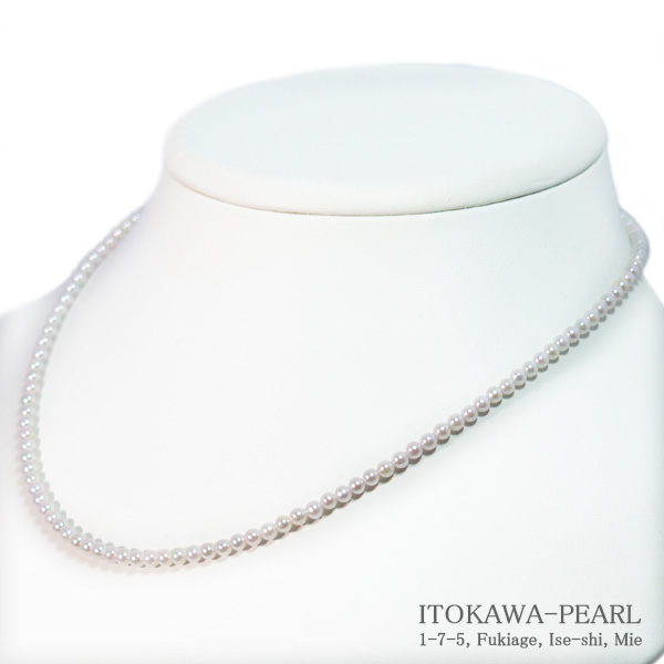楽天市場】あこや真珠ベビーパールネックレス＜3.5～4mm＞アジャスター