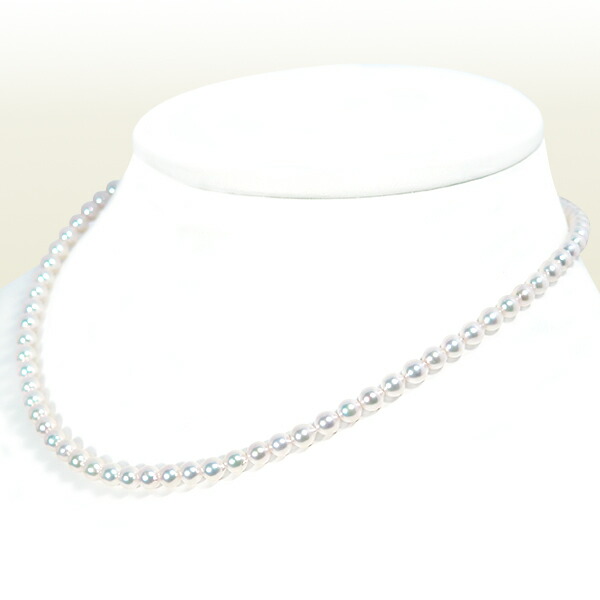 あこや真珠 ベビーパールネックレス＜4.5～5mm＞ アジャスター・K14WG N-12568