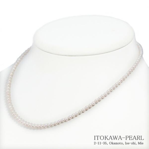 楽天市場】あこや真珠ベビーパールネックレス＜2.5～3mm＞シルバー N