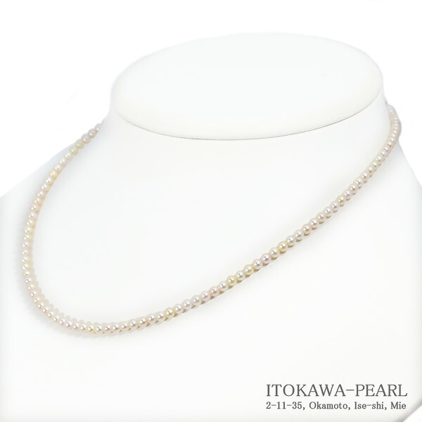 楽天市場】あこや真珠ベビーパールネックレス＜3～3.5mm＞アジャスター 