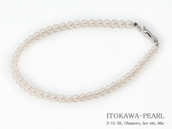 4001：あこや真珠ベビーパールネックレス＜4.5〜5mm＞N-12903 あこや真珠ベビーパールネックレス＜4.5〜5mm＞アジャスター
