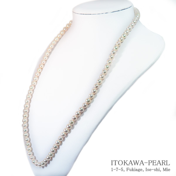 【楽天市場】ロングネックレス(63cm)あこや真珠ネックレス＜6.5