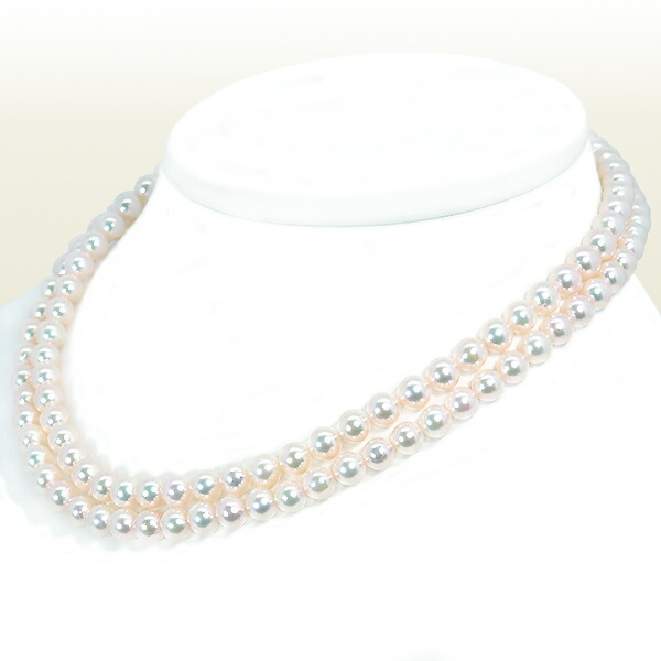 4005：ロング(84cm)あこや真珠ネックレス＜6.5〜7mm＞N-12908 ロングネックレス(84cm)あこや真珠ネックレス＜6.5～7mm＞N