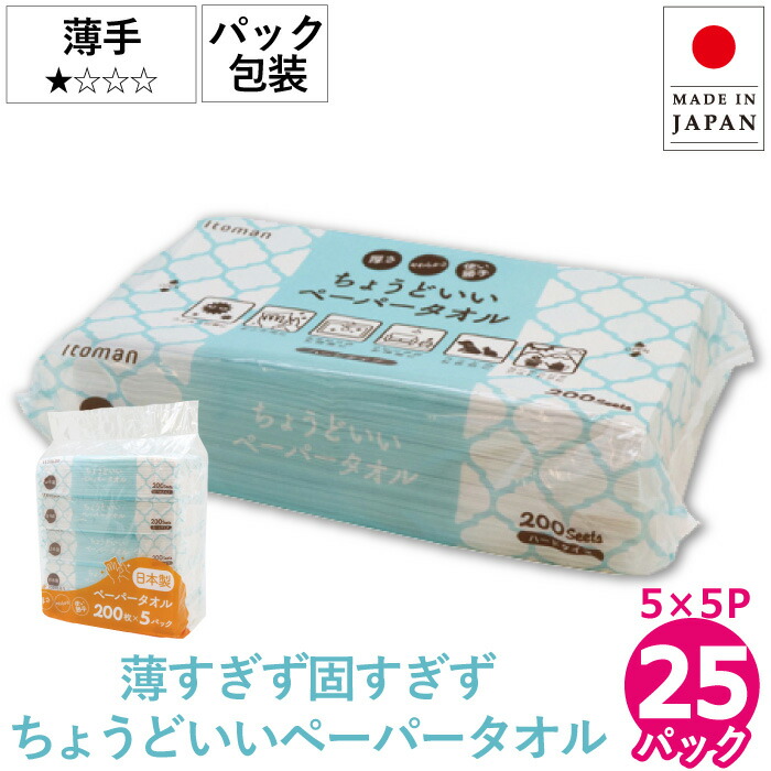 楽天市場】送料無料 まとめ買い 国産 ペーパータオル 業務用 30パック 200枚 中判 シングル イットコ ライトタオル L200 ハード  50200029 エンボス加工 レギュラーサイズ 無漂白 再生紙 [KS] : イトマンダイレクト 楽天市場店