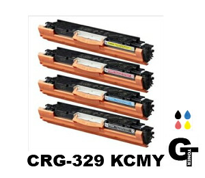 【尖んがり5倍】Canon キヤノン CRG-329 BK C M Y 色を選べる4本書き割り 国産リサイクルトナー 取り替えっこトナー LBP-7010 LBP-7010C トナー 加農砲 lbp7010 4色