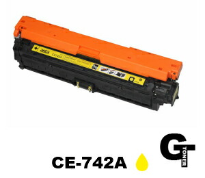 【尖んがり5倍】HP ヒューレットパッカード CE-742A 黄色 リサイクルトナー 取り替えっこトナー COLOR Laserjet  5225dn セリウム742a