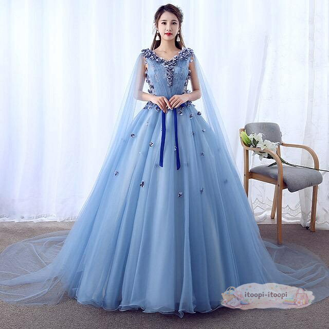 青色 かき鳴らす会お召しもの ノースリーブ 編み上げ A生産ライン お召しもの 告げ知らせる会 監督服 高座お召しもの ロングお召しもの 夕まぐれお召しもの 二次会お召しもの