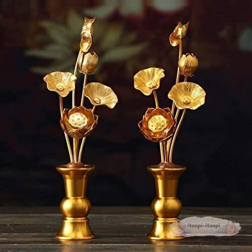 常花 仏花 常花セット 花立 お仏壇用仏具 蓮花 はすはな 花立付き 2個セット 蓮華 仏壇 仏具 冠婚葬祭 宗教用品 お盆 命日 飾り お供え|itoopi-itoopi