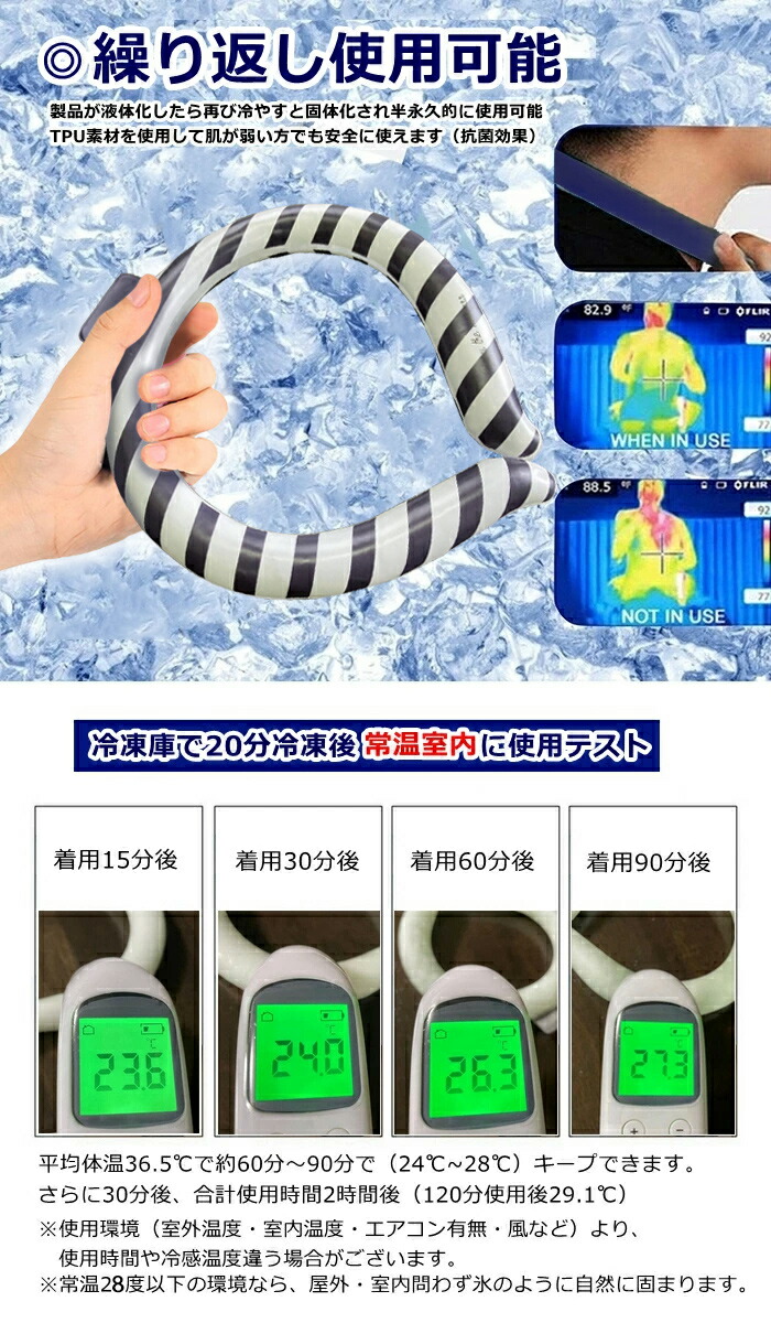 Pcm ネッククーラー クールリング アイスネックリング Pcm 28 凍結 クールバンド 円形 ひんやりリング