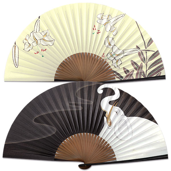 楽天市場】ペアー扇子 森の星空 都会の星空 紙扇子 : 扇子司