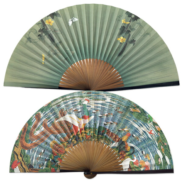 星空デザイン 扇子とカードセット 楽天市場】ペアー扇子 森の星空 都会の星空 紙扇子 : 扇子司