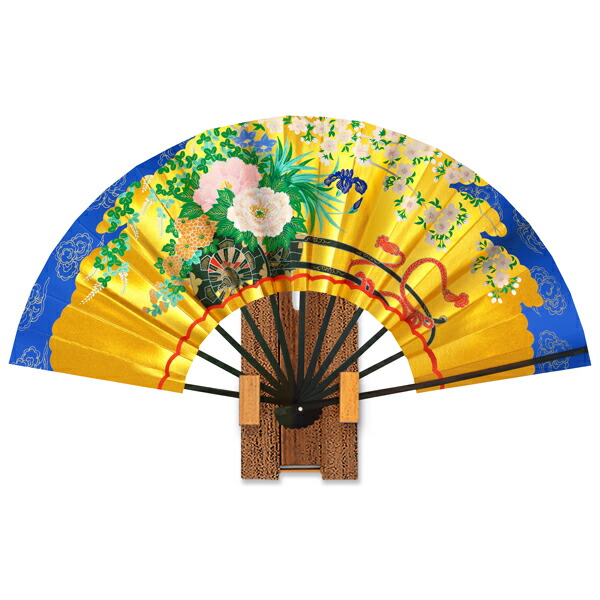 楽天市場】外国へのお土産飾り扇子 七福神セット＜ゴマ竹台付き