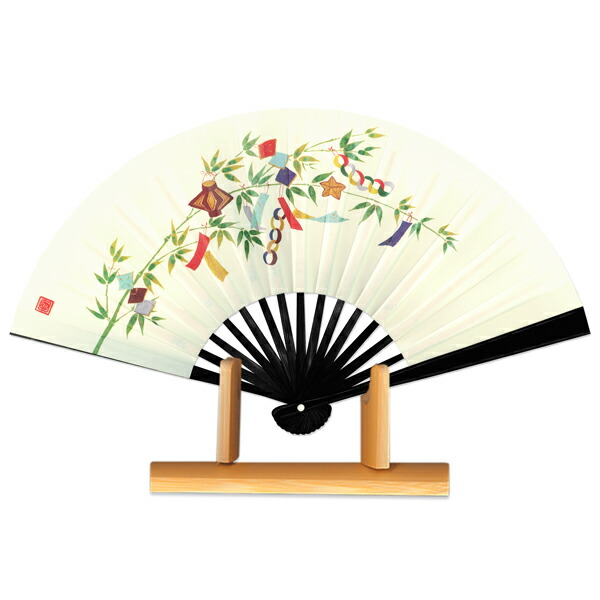 楽天市場】外国へのお土産飾り扇子 七福神セット＜ゴマ竹台付き
