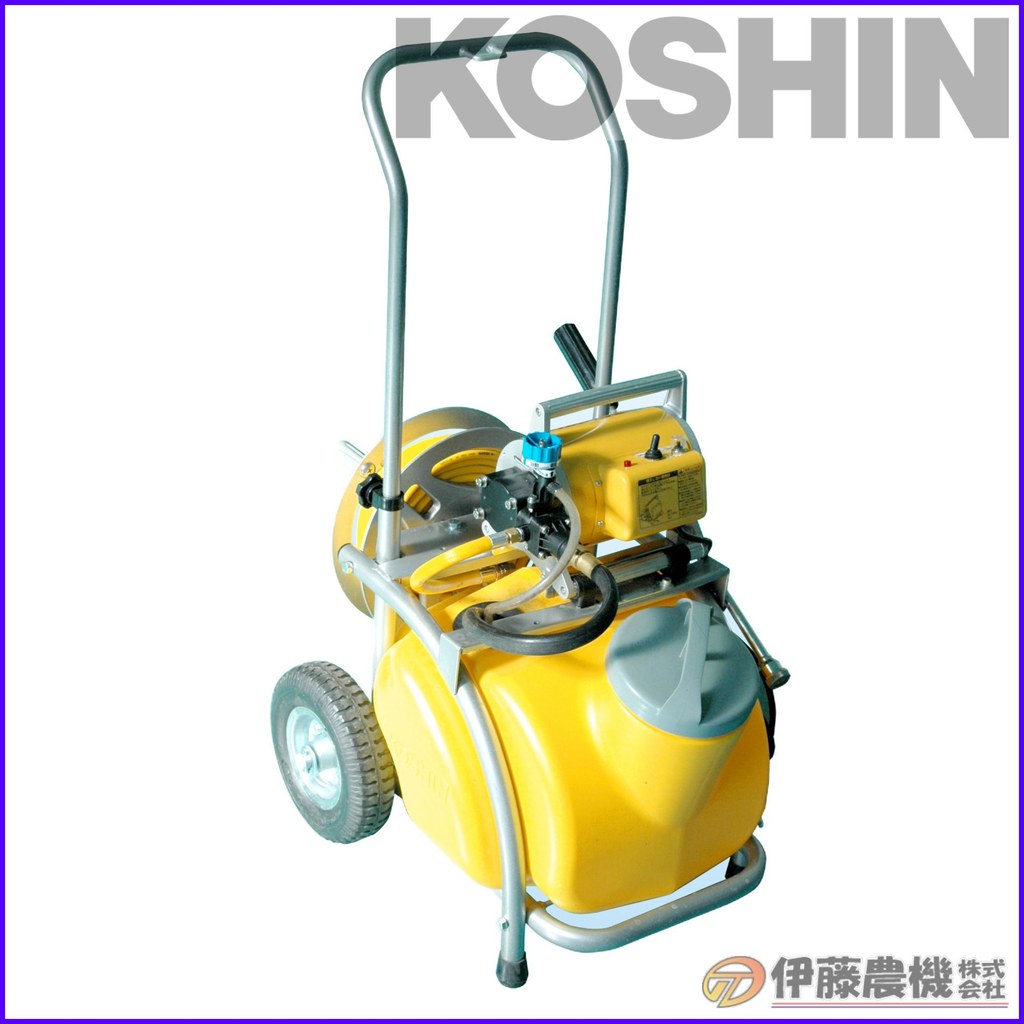 \u003cBR\u003e工進 タンクキャリー付き添い人原動機動噴 ２５L MS-252RT25 【KOSHIN/明かり式原動機動噴/代引不可】