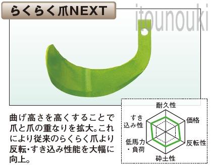 楽天市場】ヤンマー純正 サイドロータリー用 らくらく爪NEXT 36本