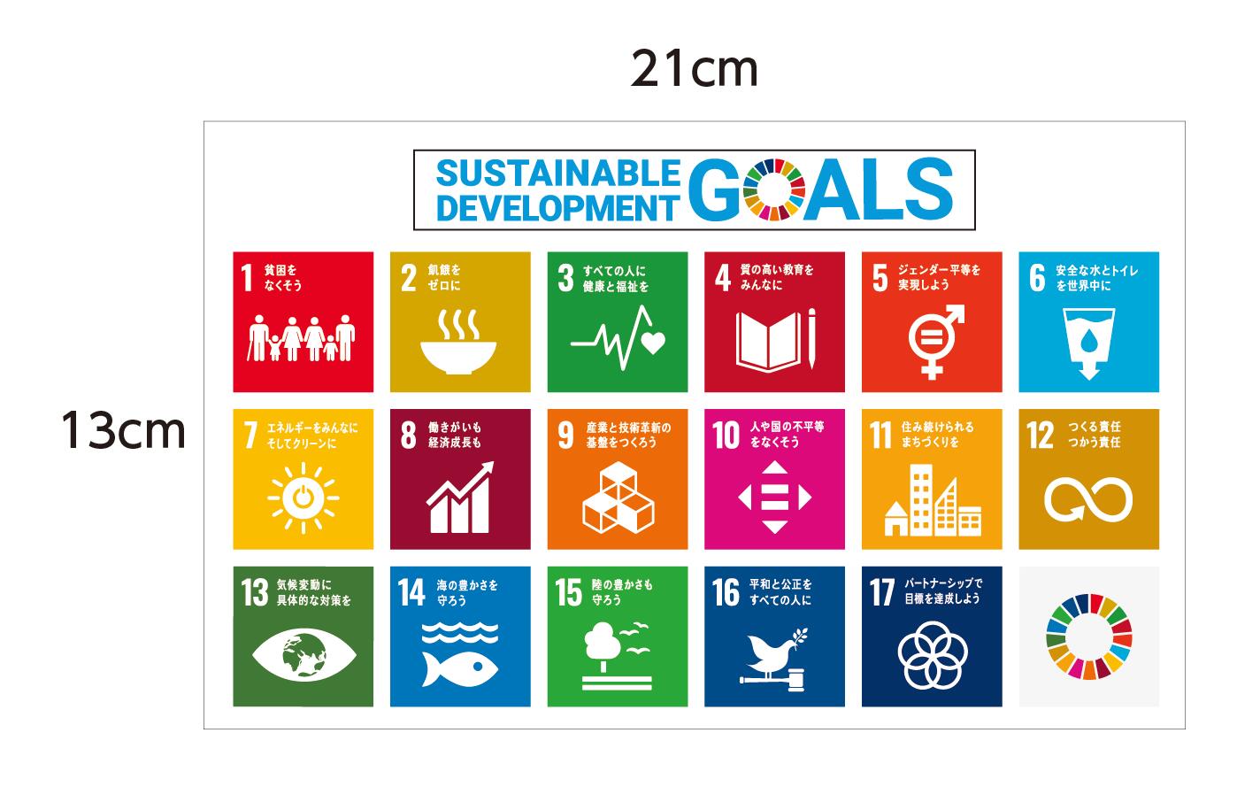 楽天市場】SDGｓアイコン ステッカーSDGsロゴおよび17の目標アイコンと