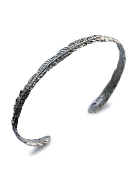 GARDEL ガーデル 【 Natural Feather Bangle / 自然的 羽毛 バングル GDB-033OX 】[ 置き目品 ] 折り返し 腕輪 細身 有りの実 差し上げ物 差し上げ物 ユニ一発やる メンズ レディース 【 貨物輸送無料 】