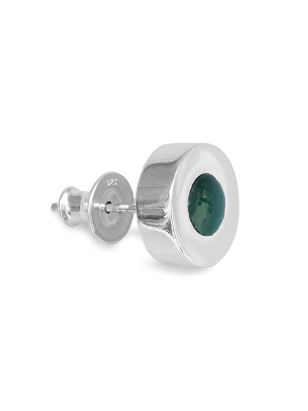 IVXLCDM アイブイエックスエルシーディーエム 【 0.5 TARGET PIERCED (GREEN AGATE) ターゲットピアス グリーンアゲート 】[ 正規品 ] スターリングシルバー 天然石 925 銀 プレゼント ユニセックス メンズ レディース 人気 おしゃれ 【 送料無料 】