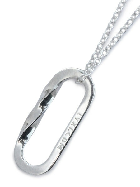 IVXLCDM アイブイエックスエルシーディーエム 【 TWISTED OVAL PENDANT ( SILVER ) / ツイステッド オーバル シャンデリヤ しろがね色 】[ 置き目品 ] しろがね色 首飾り 925 銀 差し上げ物 差し上げ物 ユニ一発やる メンズ レディース 一般受け 【 貨物輸送無料 】