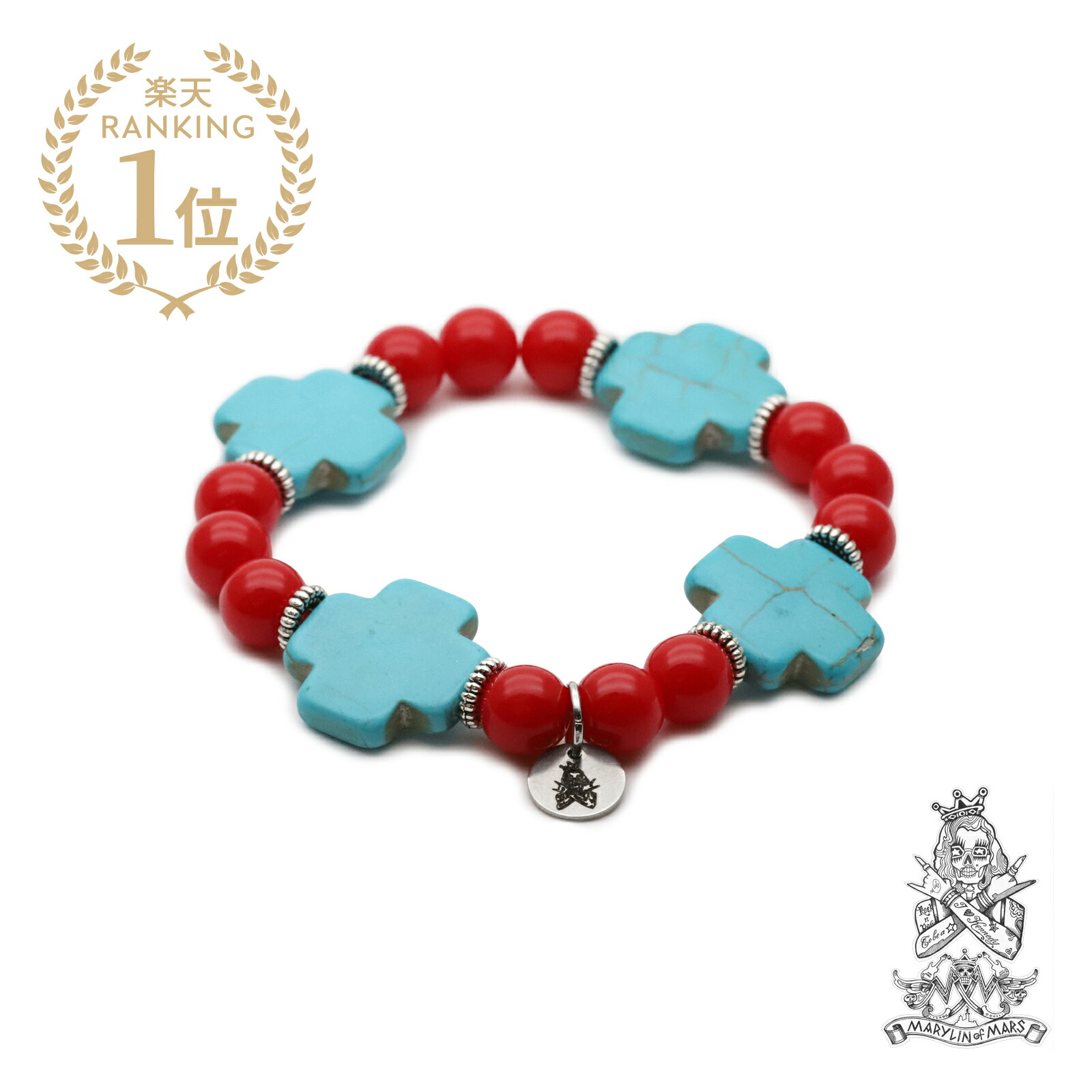 楽天市場】Marylin of Mars マリリンオブマーズ 【 Cross Bracelet