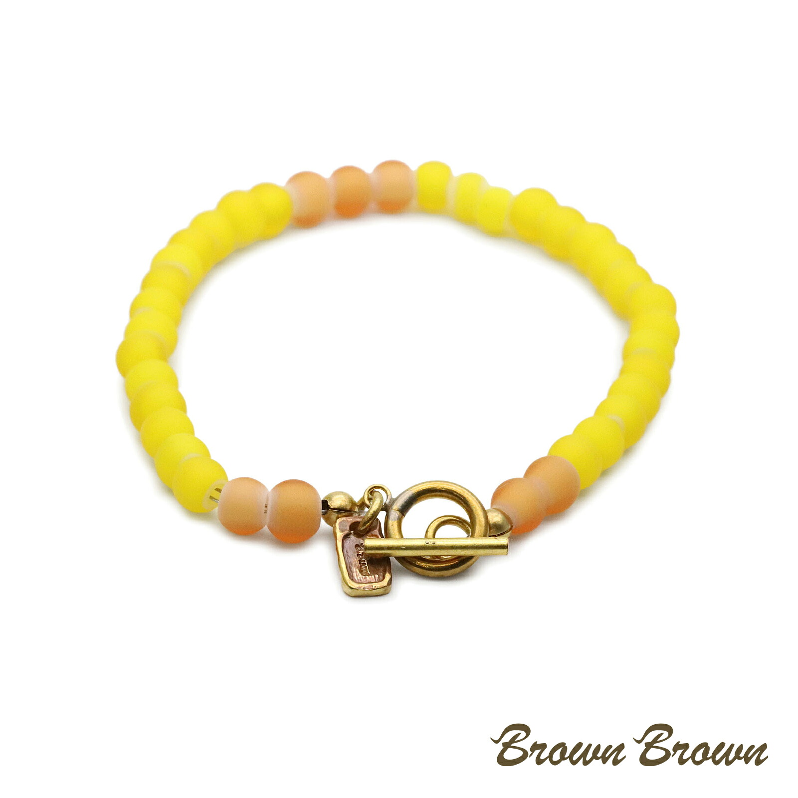 ブラウンクリスタルビーズブレスレット いい石の日】【特選品】ブラウンキャッツアイルチルクォーツ15.5mm