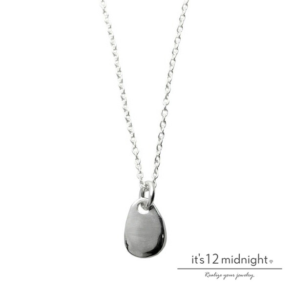 it's 12 midnight イッツ トゥエルヴ ミッドナイト 【 SHIZUKU NECKLACE 雫 ネックレス [ J-N003 ]】[ 正規品 ] シルバー925 シンプル プレゼント ペア ユニセックス メンズ レディース 人気 ブランド おしゃれ ラッピング おすすめ シンプル コイン 【 送料無料 】