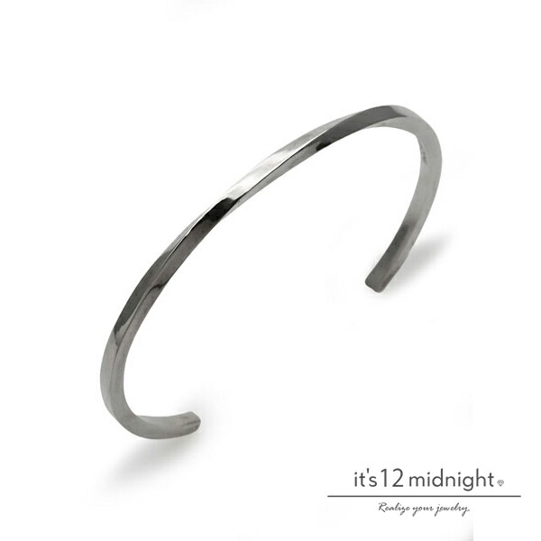 it\u0027s 12 midnight イッツ トゥエルヴ 夜夜中 【 Narrow Twist Bangle / 捻じれ バングル [ M-B015 ]】[ 置き目品 ] ナロー 腕輪 しろがね色 銀 925 差し上げ物 Ｎｉ無償性 ユニ一発やる メンズ レディース 定番 一般受け 今めかしい 分かりやすい 【 貨物輸送無料 】