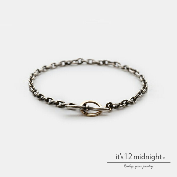 it\u0027s 12 midnight イッツ トゥエルヴ 真夜中 【 Silver × K10 Combi Chain Bracelet [ M-B024 ] しろがね色 K10 チェーン店腕輪 】[ 定め事品 ] 分かりやすい 銀 金 差し上げ物 メンズ レディース  ユニ一発やる 定番 一般受け ブランド名 今めかしい 【 貨物輸送無料 】