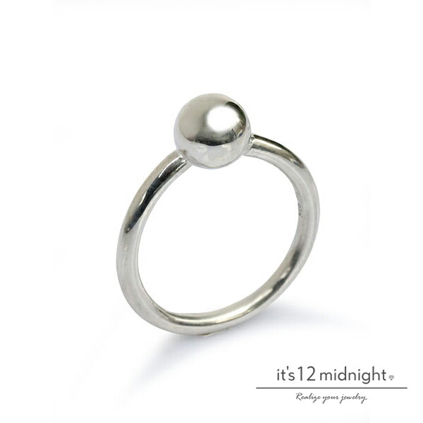 it's 12 midnight イッツ トゥエルヴ ミッドナイト 【 Silver Pearl Ring / シルバーパールリング [ M-R012 ]】[ 正規品 ] 指輪 シルバー 925 シンプル 銀 プレゼント メンズ レディース ユニセックス 定番 人気 ブランド おしゃれ ギフト 贈り物 ペア おすすめ｜アクセサリー its 12 midnight