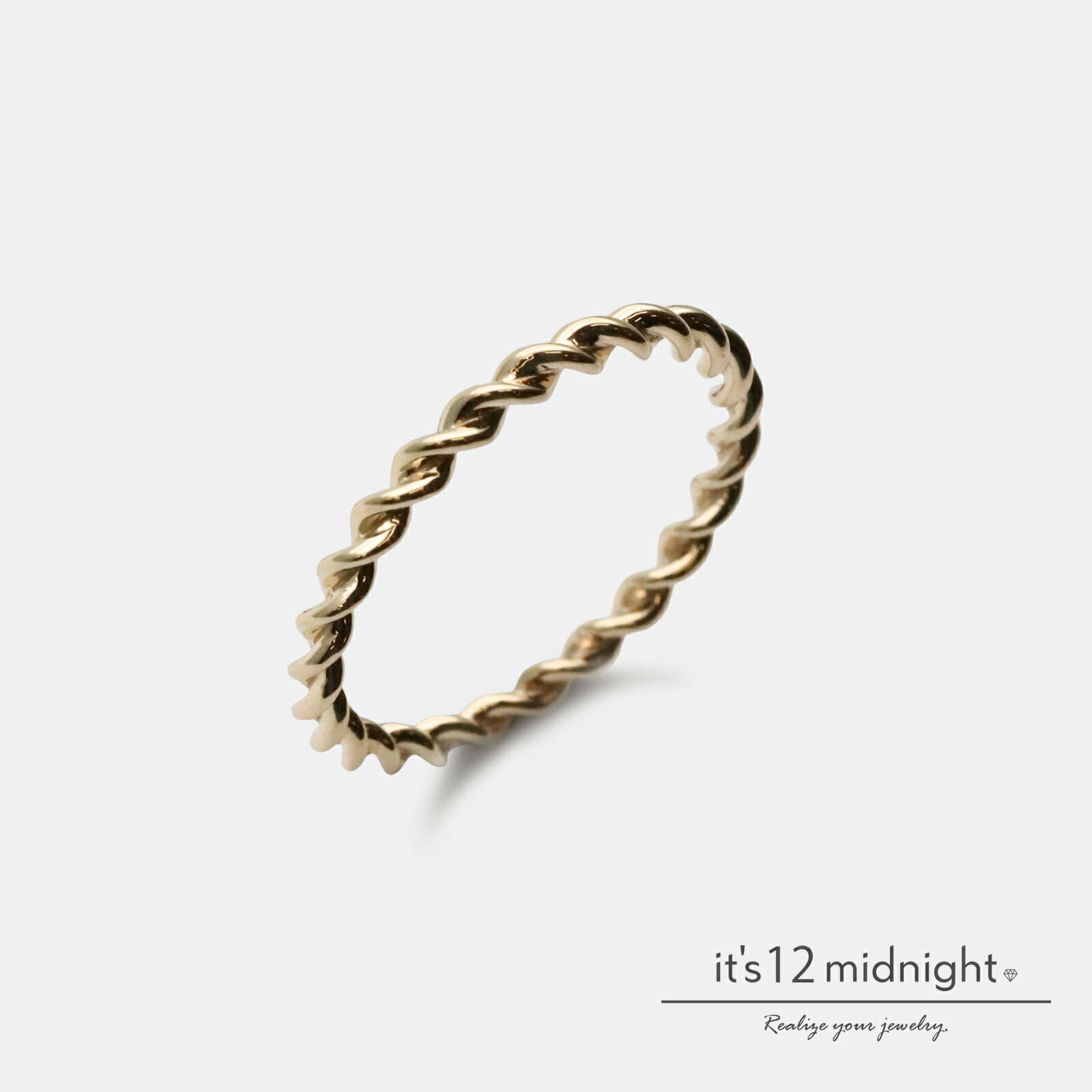 it's 12 midnight イッツ トゥエルヴ ミッドナイト 【 YORU RING 2×12 ( K10 Gold ) / ヨル リング ゴールド [ M-R025-K10 ]】[ 正規品 ] 指輪 10金 シンプル プレゼント メンズ レディース ユニセックス 人気 おしゃれ 【 送料無料 】