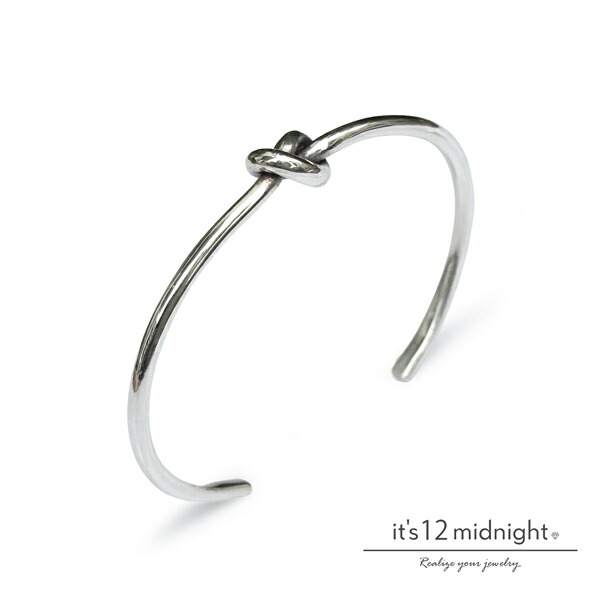 it\u0027s 12 midnight イッツ トゥエルヴ 夜夜中 【 Sailors Knot Bangle / 航空マイル バングル [ M-B009 ]】[ 置き目品 ] 腕輪 くくり目バングル しろがね色 銀 分かりやすい 差し上げ物 メンズ レディース  ユニ一発やる 有りの実 一般受け 【 貨物輸送無料 】