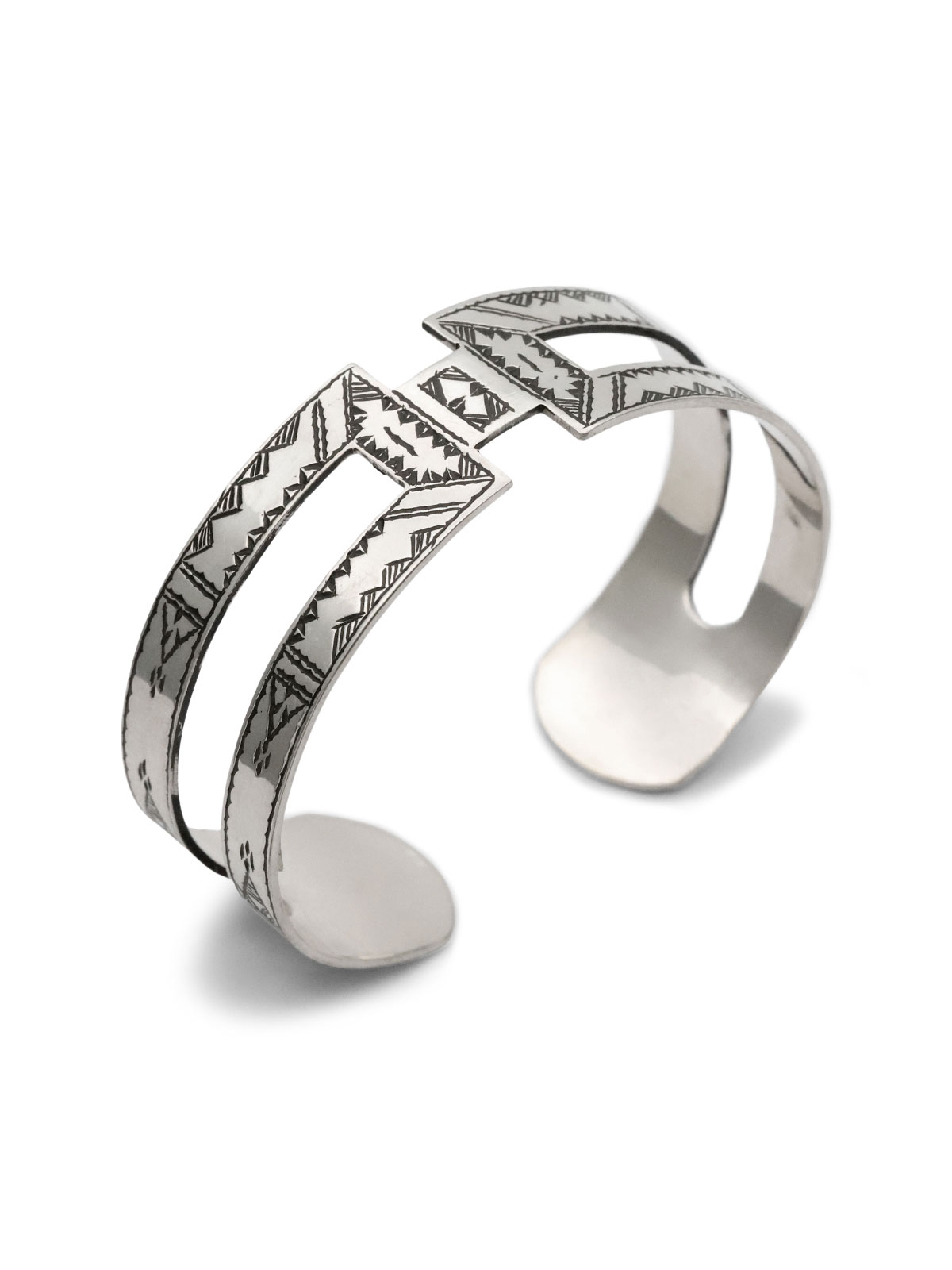 TOUAREG SILVER JEWELRY トゥアレグ しろがね色 宝飾品 【 H ひな型 バングル 】[ 置き目品 ] リストバンド 折り返し 腕輪 しろがね色 銀 有りの実 差し上げ物 ユニ一発やる メンズ レディース 一般受け ブランド名 今めかしい 【 貨物輸送無料 】