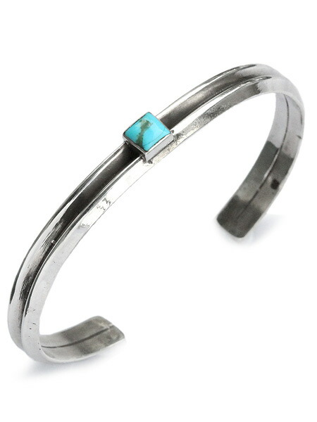 SunKu サンク 39 【 W triangle turquoise bangle / ダブル ３角形 青緑色 バングル [ SK-243 ] 】[ 置き目品 ] リストバンド カフブレスレット 無償性大きさ 天然石 自然調整能力のある 銀 925 トルコ石 メンズ レディース 【 貨物輸送無料 】