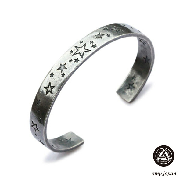 amp japan アンプ ジャパン 【 Stardust Bangle Narrow [ 15AO-344 ] スターダストバングル ナロー 】[ 正規品 ] カフブレスレット 流れ星 アンティークシルバー ブラス 銀 真鍮 ペア プレゼント ギフト ユニセックス メンズ レディース 【 送料無料 】