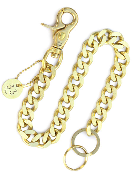 BELIEVEINMIRACLE ビリーブインミラクル 【 KH WALLETCHAIN ウォレットチェーン 】[ 正規品 ] 真鍮 キーチェーン 喜平 鍵 財布 ゴールド ブラス 金 ナンバリングタグ プレゼント メンズ