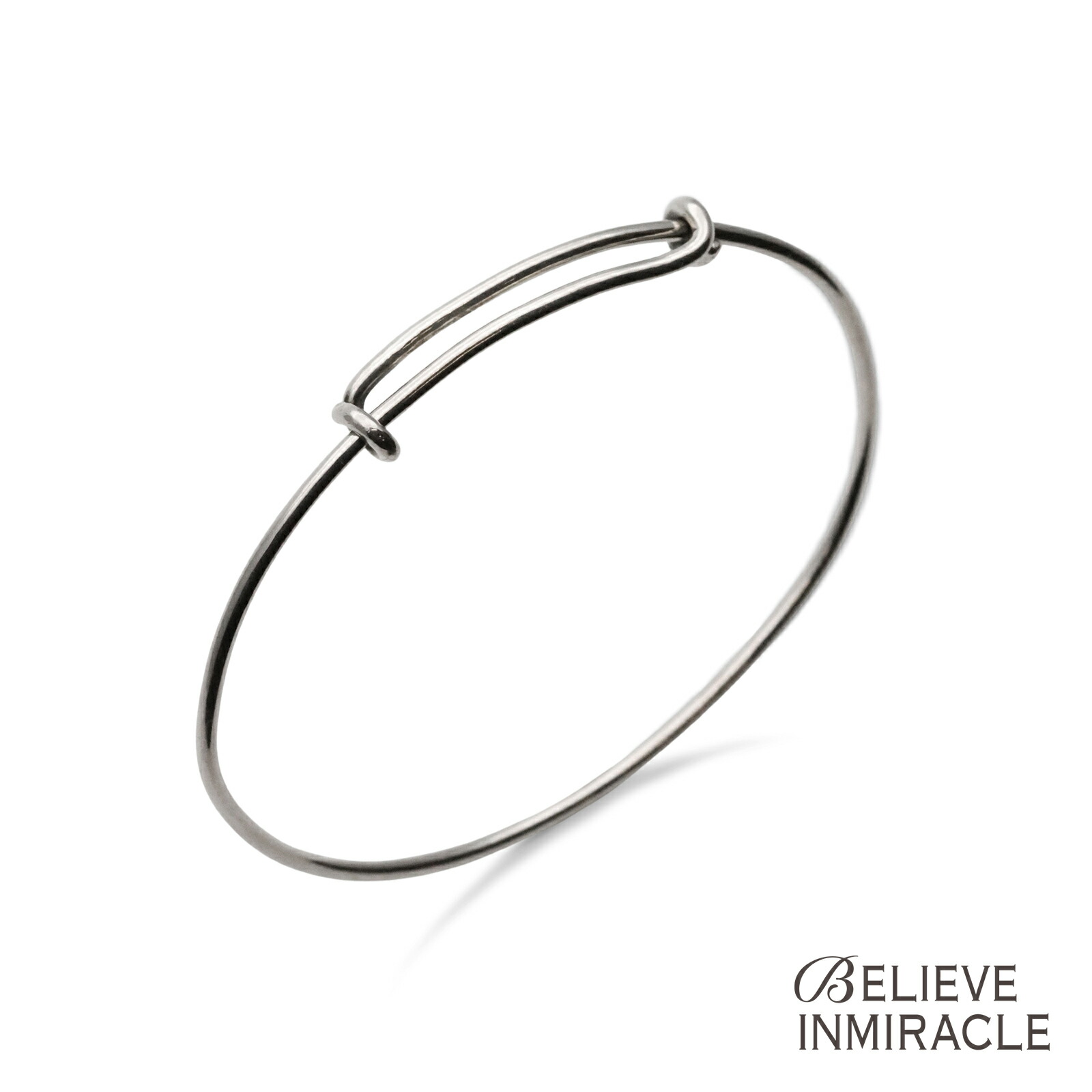 BELIEVEINMIRACLE ビリーブインミラクル 【 WIRE BRACELET 針金 腕輪 】[ 定め事品 ] ブレスレット しろがね色 銀 925 有りの実 差し上げ物 ユニ一発やる メンズ レディース 一般受け ブランド名 今めかしい 【 貨物輸送無料 】