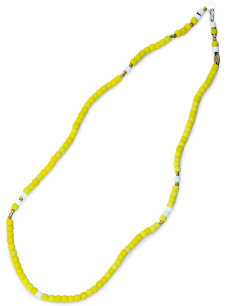 GILES & BROTHER ジャイルス アンド ブラザー 【 Large Vintage African Bead Necklace / ラージ ヴィンテージ アフリカン ビーズ ネックレス ( イエロー ) 】[ 正規品 ] ブレスレット アンクレット フリーサイズ 【 送料無料 】